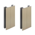 2x jonction de plinthe 150mm finition acier inoxydable inox multi angle angulaire coin cuisine raccord ...