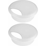 Cyclingcolors - 2x passe c�ble bureau table fil diam�tre 70mm encastrable cordon prise ordinateur ecran ...