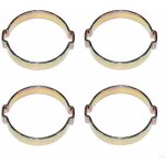 Cyclingcolors - 4x collier de serrage double  2 oreilles tuyaux cbles  sertir fixation, 11 - 13mm