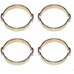 Cyclingcolors - 4x collier de serrage double � 2 oreilles tuyaux c�bles � sertir fixation, 5 - 7mm