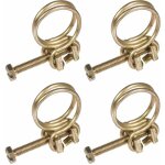 Cyclingcolors - 4x collier de serrage double fil en m�tal zingu� gaine tuyau c�ble tube fixation electrom�nage ...