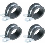 Cyclingcolors - 4x colliers de serrage m�tallique avec insert caoutchouc diam�tre 24mm fixation tube ...