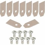 9x lames de robots tondeuses + 9x écrous compatible avec gardena yardforc série r38 r40 r45 r50 r70 r75 ... 9x lames de robots tondeuses + 9x écrous compatible avec gardena yardforc série r38 r40 r45 r50 r70 r75 ...