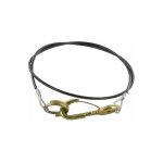 Cyclingcolors - c�ble de s�curit� frein remorque voiture rupture 1050mm avec mousqueton et crochet ?illet ...