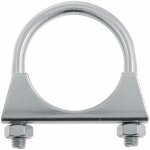 Cyclingcolors - collier pot �chappement universel 115mm tracteur 2 vis tuyau tube acier fixation support ...