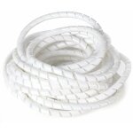 Cyclingcolors - gaine spirale blanc flexible souple protection cble lectrique spirale plastique tv ...
