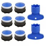Cyslmuk - 6pcs, mousseur m18. 5, embout cuisine salle de bain, aerateur de robinet d'evier plastique ...