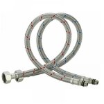 Cyslmuk - 80cm raccordement flexible robinet en acier inoxydable pour eau chaude et froide mitigeur robinet ...