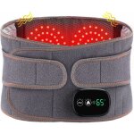 Cyslmuk - coussin lombaire chauffant �lectrique, bande chauffante arri�re sans fil avec 3 modes de massage ...