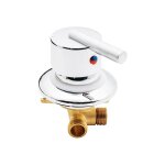 Cyslmuk - m�langeur de salle de douche vanne de m�lange d'eau chaude et froide m�langeur g1 / 2' mitigeur ...