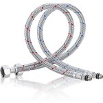 Cyslmuk - tuyau de raccordement flexible robinet en acier inoxydable pour eau chaude et froide mitigeur ...