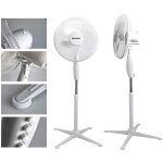 Daewoo - ventilateur sur pied fl40iii 45w 3 vitesses d40cm blanc