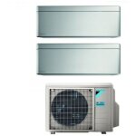 Daikin bluevolution dual split climatiseur rversible srie stylish total silver 9 + 12 avec 2mxm68n ...