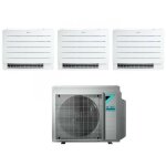 Daikin floor standing trial split air conditioner perfera fvxm - a 9 + 9 + 12 with 3mxm52n r - 32 wi ...