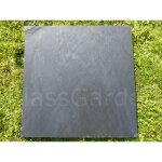Classgarden ? pas japonais carr� 50x50 cm ? �paisseur 3 cm ? dalle noire cliv�e ? pour all�es et passages ...