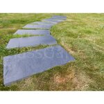 Classgarden ? pas japonais rectangulaire 50x25 cm ? dalle en ardoise noire ? �paisseur 3 cm ? 4 bouts ...