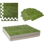 Werka pro ? dalle pour piscine imprim� gazon 50x50cm ? �paisseur 1cm ? lot de 8 pi�ces ? bords de finition ...