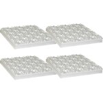 Dalle  plots polystyrnes r = 3, paisseur = 117 mm - lot de 4 plaques de 3, 76 m