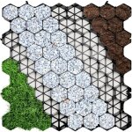 Dalle stabilisatrice paddock noir 50 x 50 cm