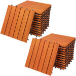 Dalles de terrasse en bois d'acacia ou bois d'eucalyptus certifi�s fsc 30 x 30 cm dalle clipsable balcon ...