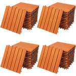 Dalles de terrasse en bois d'acacia ou bois d'eucalyptus certifi�s fsc 30 x 30 cm dalle clipsable balcon ...