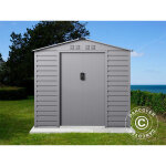 Dancover - abri de jardin 2, 13x1, 27x1, 90m, 2, 71m, proshed, aluminium gris
