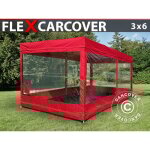 Garage pliant flex carcover, 3x6m, rouge Garage pliant flex carcover, 3x6m, rouge