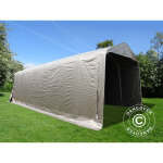 Dancover - tente abri voiture garage pro 3, 77x9, 7x3, 18m pe, gris Dancover - tente abri voiture garage pro 3, 77x9, 7x3, 18m pe, gris