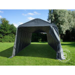 Tente abri voiture garage pro 3, 77x9, 7x3, 18m pvc, gris