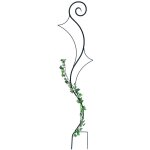 Dandibo - treillis jardin m�tal noir riva treillis pour plantes grimpantes 145 cm aide � l'escalade connecteur ...
