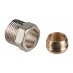 Raccord  compression cuivre 12 / 14 dn15 - mle 1 / 2'(15 / 21) pour corps de vanne danfoss