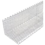 Plinthe � graviers en aluminium, �paisseur du mat�riau 1, 0mm, �paisseur 1, 0mm, argent, t�le perfor�e ...