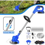 Dayplus - 21v power coupe - bordures batterie d�broussailleuse �lectrique tondeuse � gazon avec 2x batterie ...