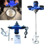 Dayplus - malaxeur bton, mlangeur de mortier 2600w malaxeur mortier colle 1700 tr / min