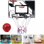 Dayplus - nouveau panier de basket - ball mural robuste avec filet, ballon et pompe pour enfants