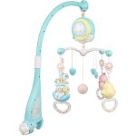 Mobile musical b�b� avec lumi�res et musique fonction de temporisation cadeau pour nouveau n�e bleu