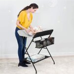 Dazhom - table  langer pliante pour bb avec panier de rangement  ct, charge max 25kg, 7955. 596 ...