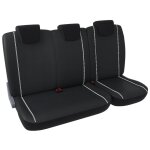 Dbs - housse de si�ge - utilitaire - simili cuir - 3places / banquette - noir - universelles - lavable ...