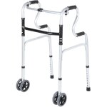 Einfeben - dambulateurs hauteur fixe et rglable, 4 roues pliable, cadre de marche en d'aluminium,  ...
