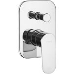 Deante robinet de douche encastr� - chrom� - design �pur� - installation facile - esth�tique moderne