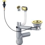 Siphon space - saver zxy z911 - pour �viers en granit, 1 bac