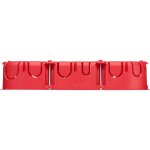 Boite d'encastrement cloison seche 3 postes double sens Ø67 / p40 - 718031 - debflex Boite d'encastrement cloison seche 3 postes double sens Ø67 / p40 - 718031 - debflex