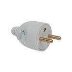 Debflex - fiche male 2p + t 16a droite portefeuille gris - 713380