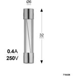 Debflex - fusible verre fusion rapide 6x32 0, 4a 250v sachet de 2 - 715426