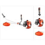 D�broussailleuse thermique husqvarna 129r - (t�te nylon + lame) moteur 27. 6cm�