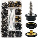 Debuns - 153 kit de boutons - pression pour toile, vis � m�tal, attaches de rembourrage, douille de 9, ...