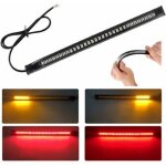 Debuns - barre de feu arri�re moto ultra - mince 48led 2835 3014smd - bande led 12v universel flexible ...