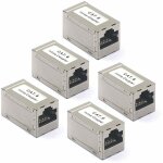 Debuns - coupleur rj45 ethernet cat6 adaptateur femelle � femelle c�ble connecteur blind� lot de 5, de ...