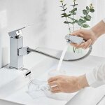 Debuns - mitigeur lavabo avec douchette extractible chrome moderne robinet pour lavabo et vasque salle ... Debuns - mitigeur lavabo avec douchette extractible chrome moderne robinet pour lavabo et vasque salle ...