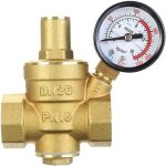 Debuns ? r�ducteur de pression d'eau r�glable dn20 en laiton avec manom�tre ? charge maximale 16 kg / ...
